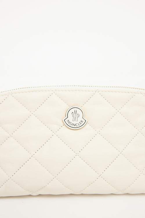 Moncler Quilted Leather Pouch