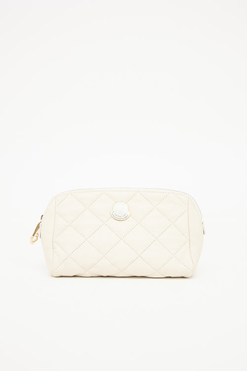Moncler Quilted Leather Pouch