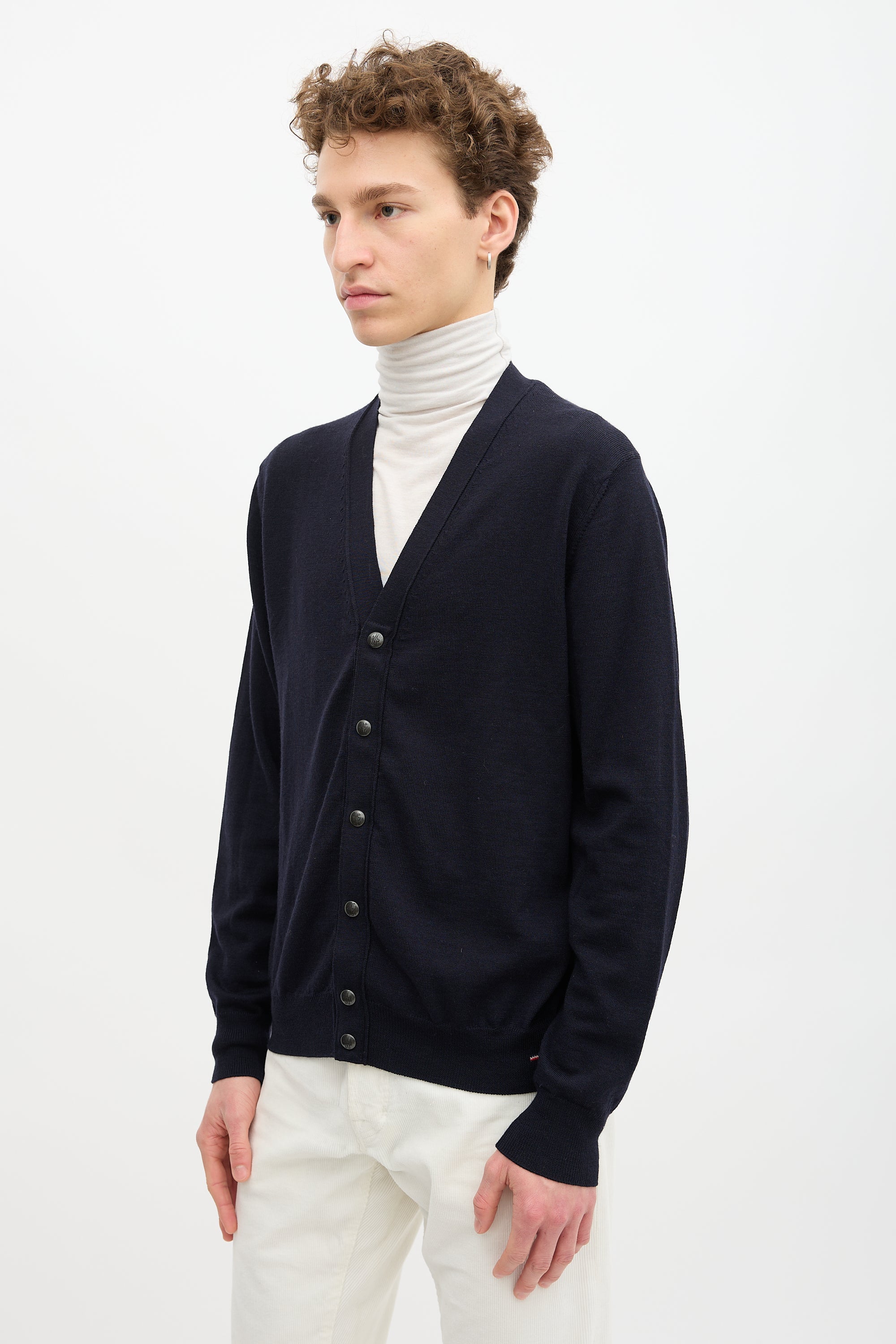 Moncler Wool Tricot Cardigan
