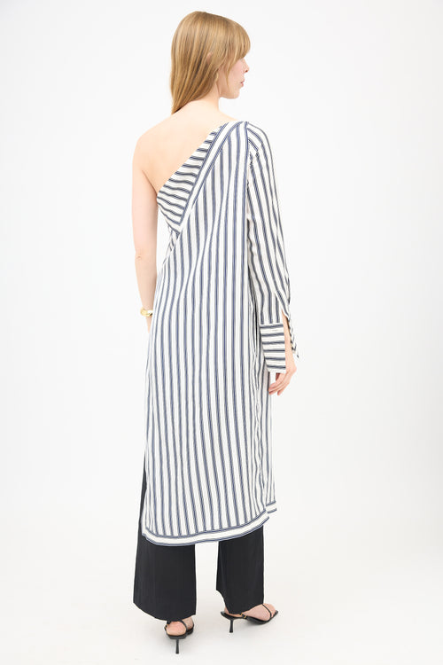 Monse Silk Striped Top