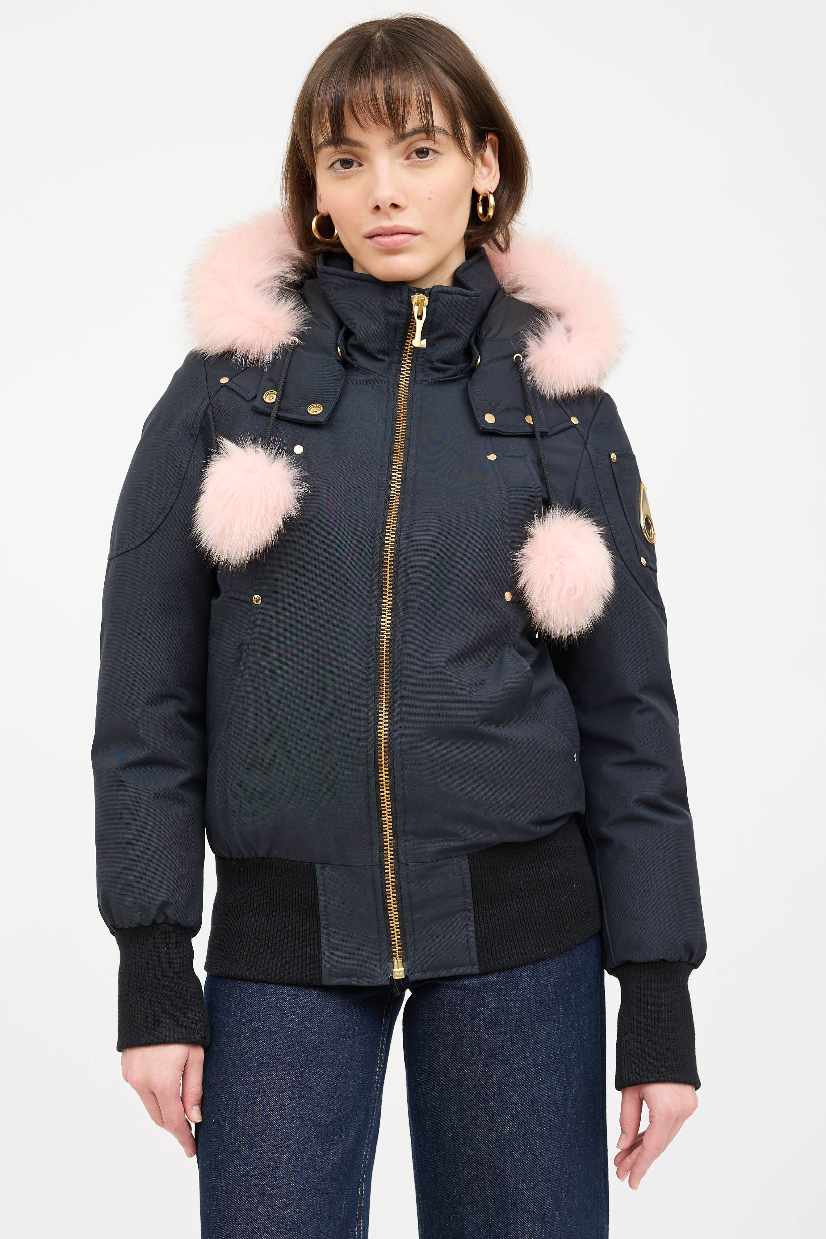 Moose Knuckles Fur Trim Debbie Down Jacket