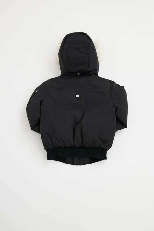 Moose Knuckles Kids Fur Trim Jacket