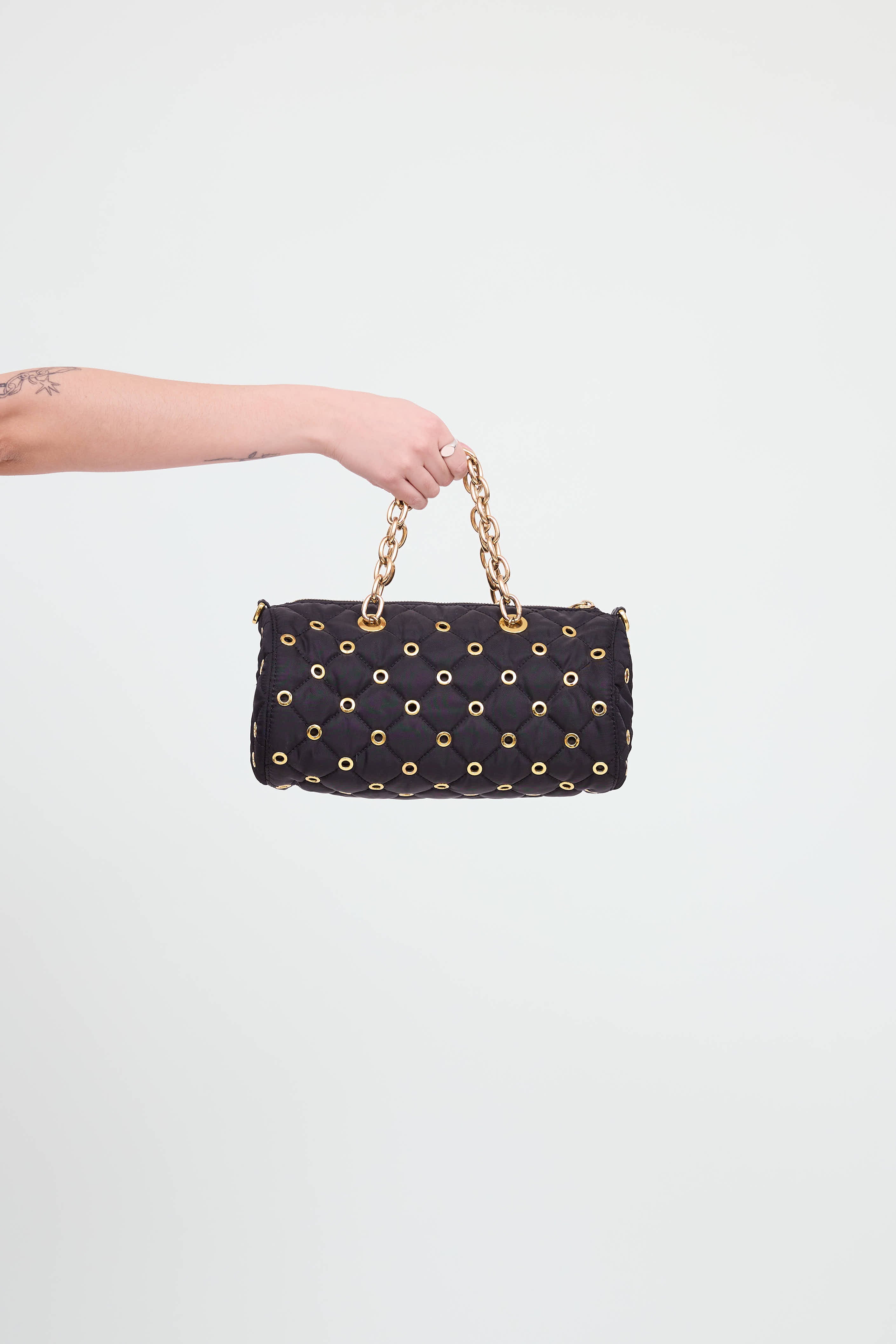 Quilted Eyelet Bag