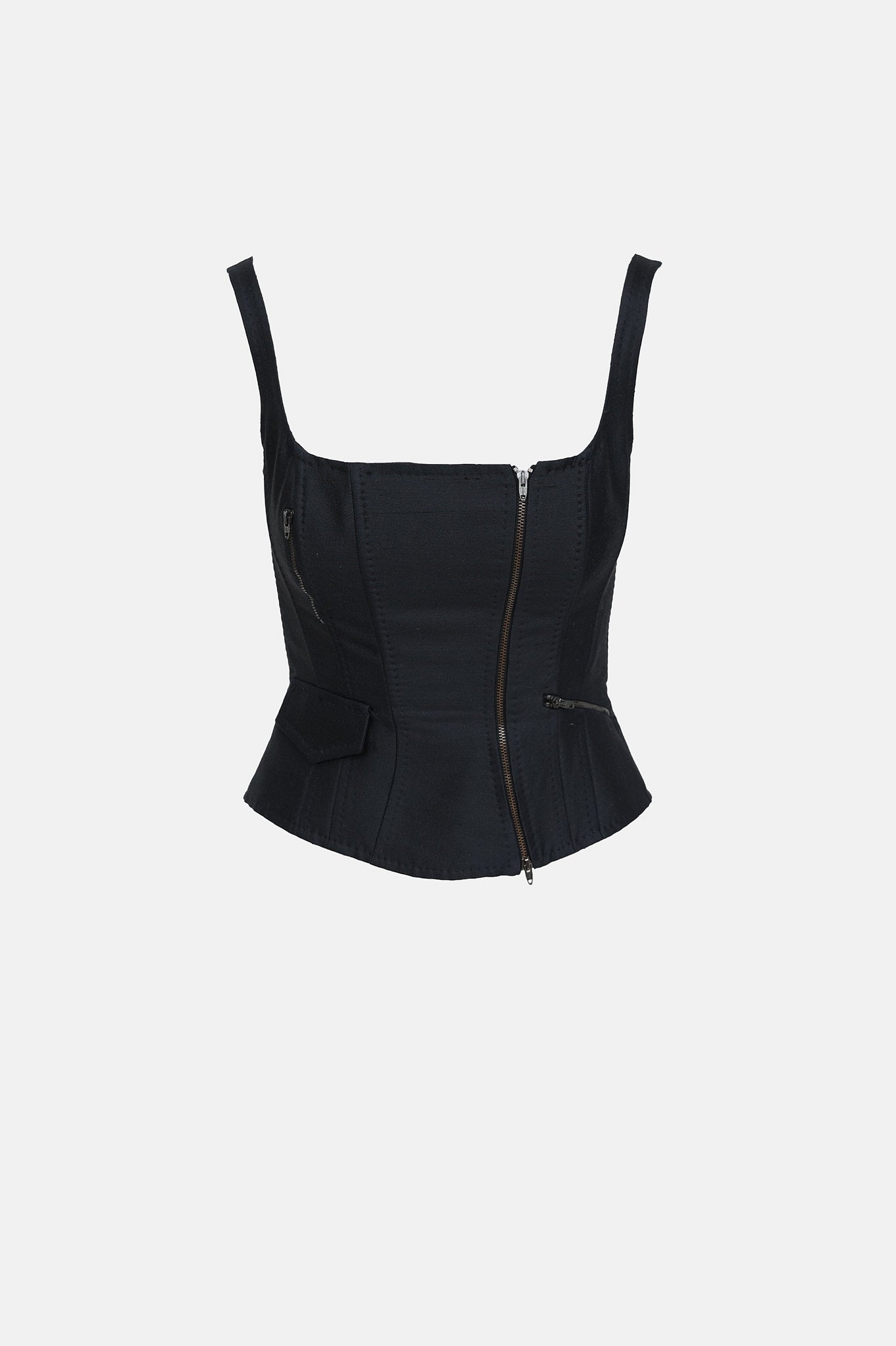 Multi Pocket Corset Top