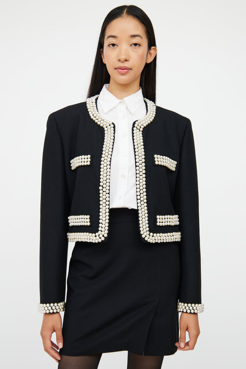 Pearl Wool Crop Jacket