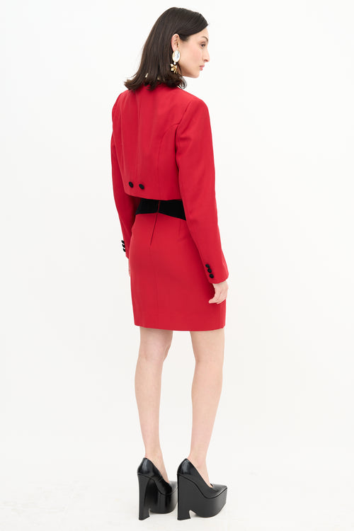 Moschino Question Mark Skirt Suit