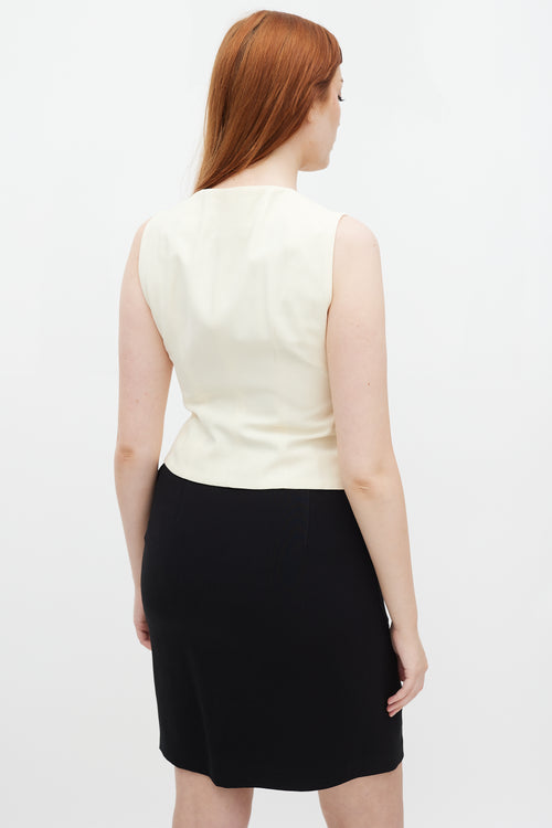 Moschino Couture Black & Cream Hearts Three Piece Skirt Suit