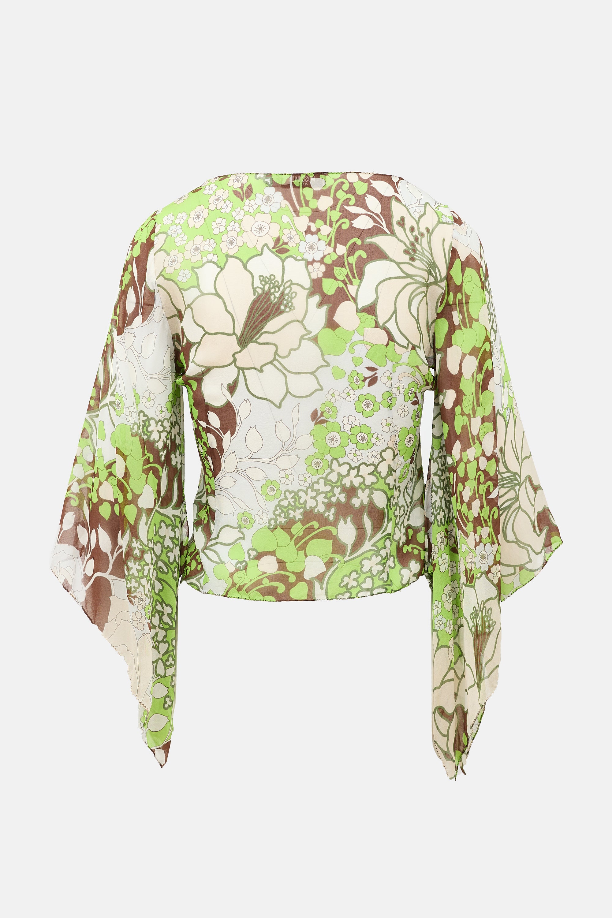 Moschino Jeans Silk Floral Blouse