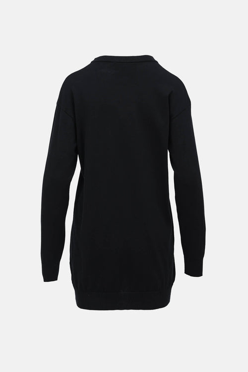 Moschino Knit Teddy Graphic Sweater