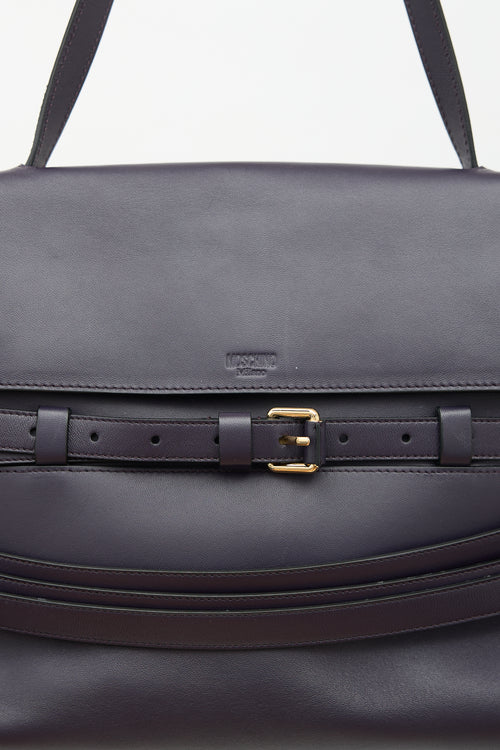 Moschino Leather Medium Tie Me Bag