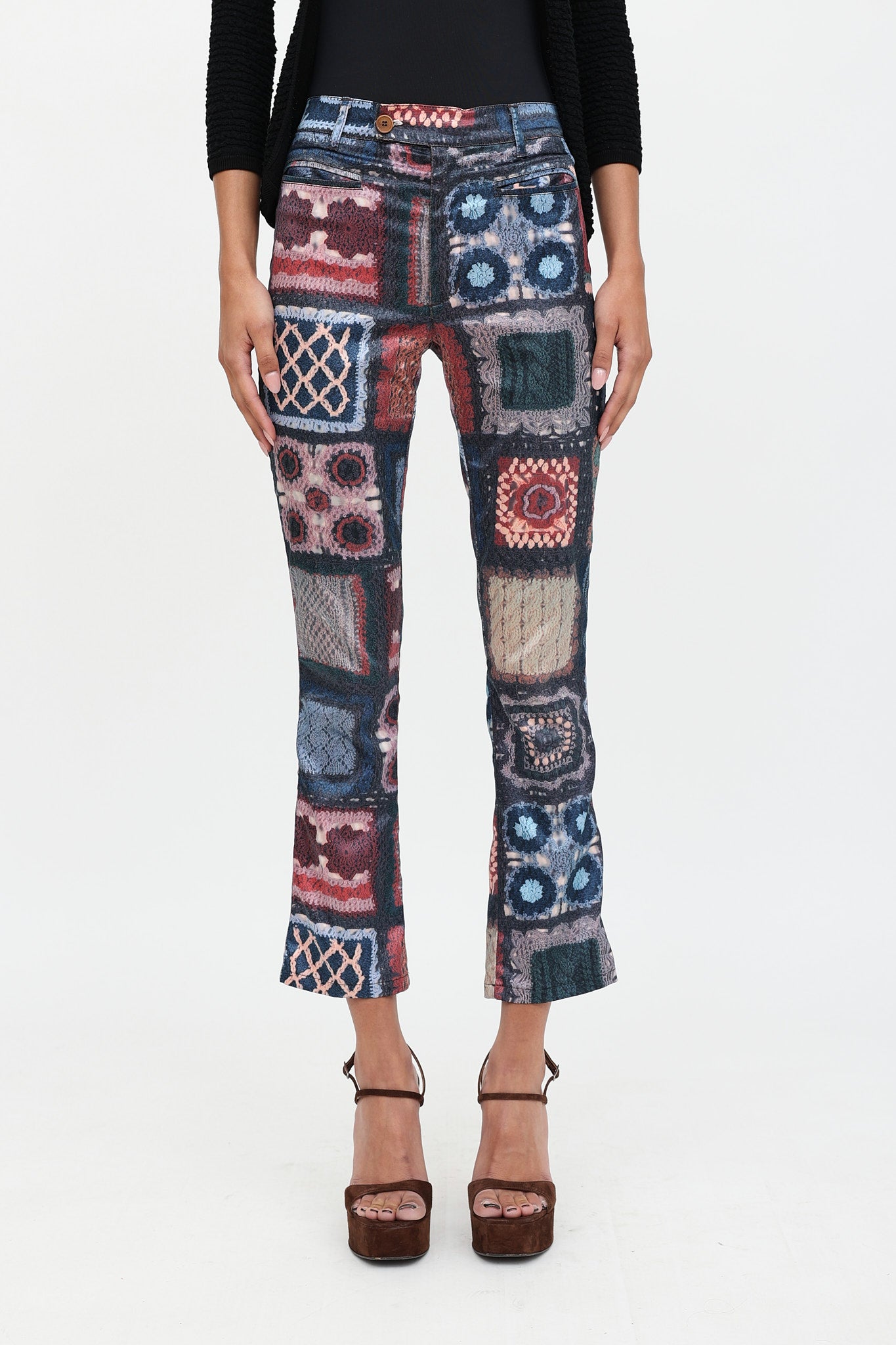 MoschinoJeans C. 1990s Crochet  Pant