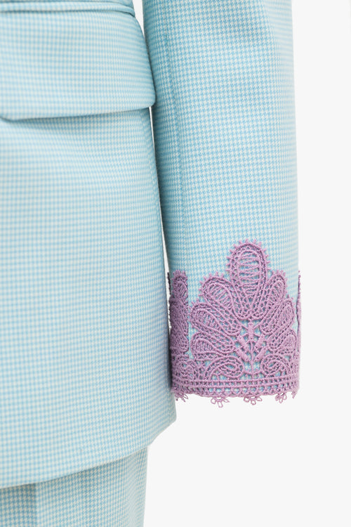 Moschino Wool Patterned Suit