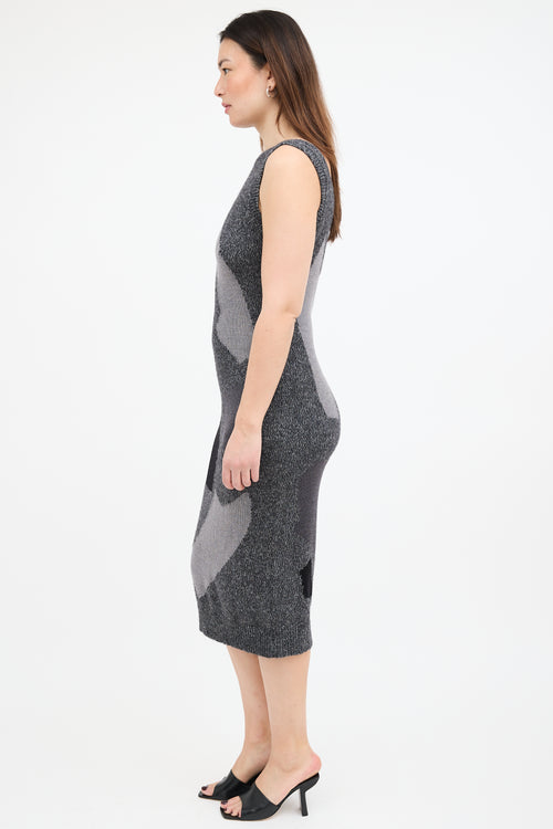 Moschino Wool Colour Block Dress