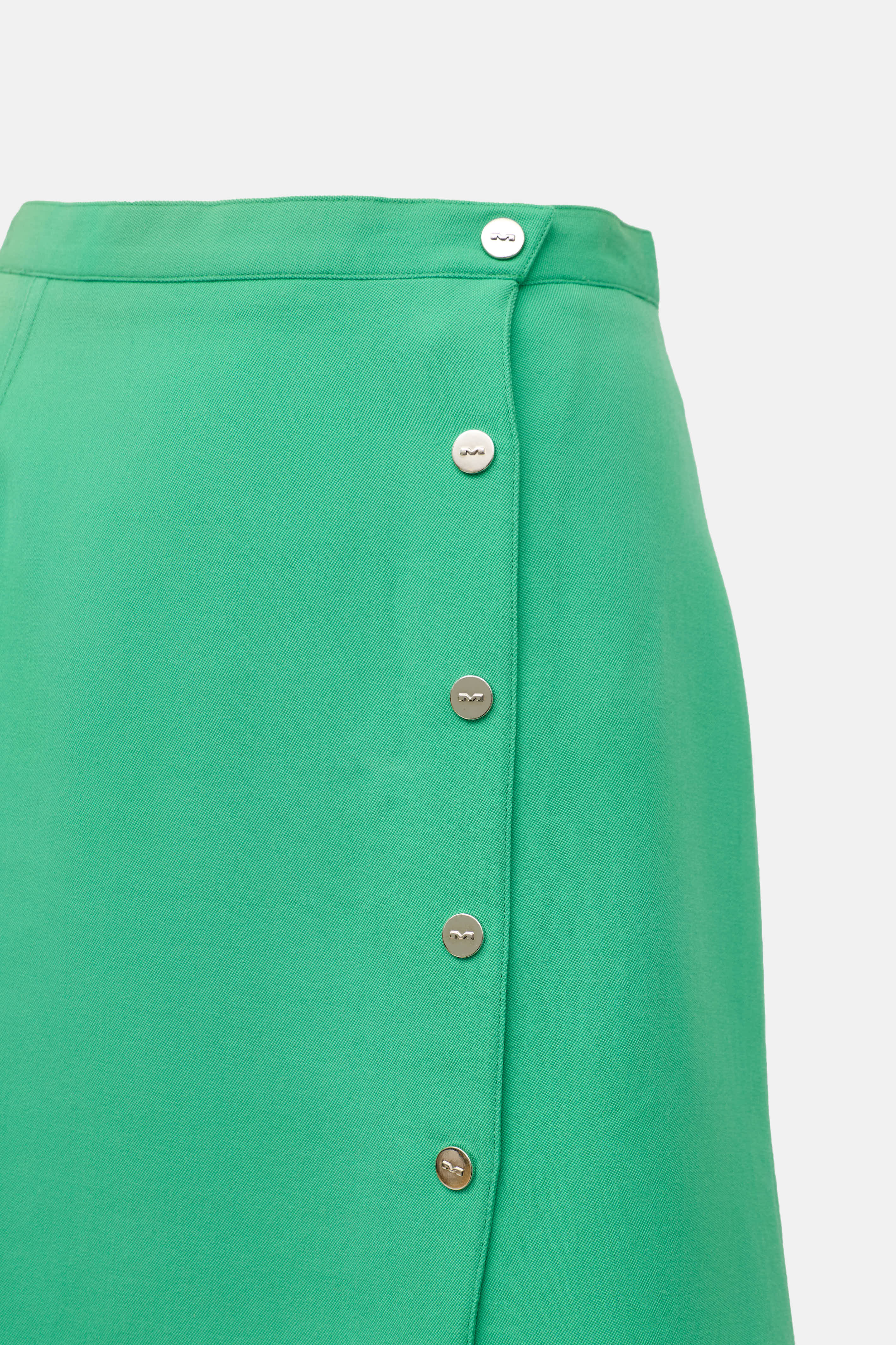 Wool Button Skirt