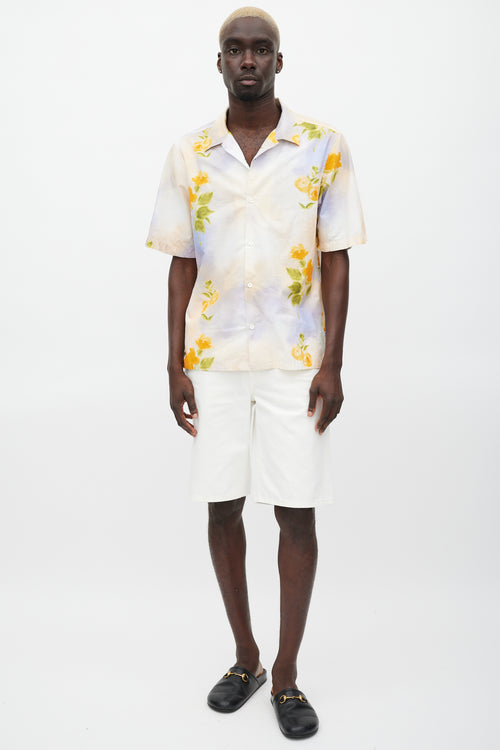 NN07 Pink & Multicolour Floral Tie Dye Shirt