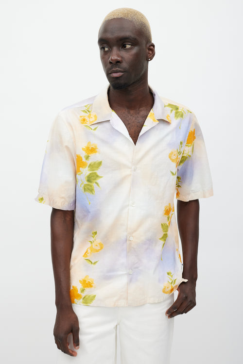 NN07 Pink & Multicolour Floral Tie Dye Shirt