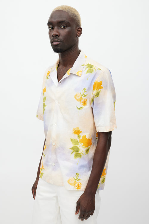 NN07 Pink & Multicolour Floral Tie Dye Shirt