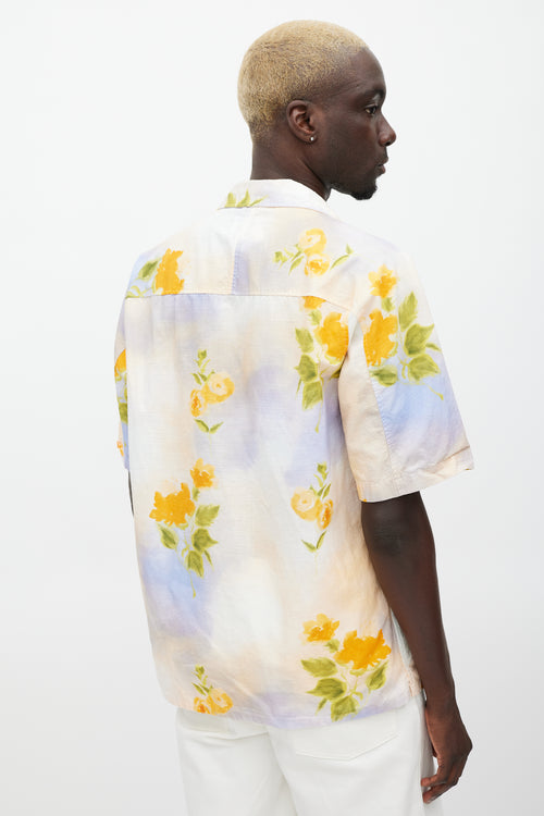 NN07 Pink & Multicolour Floral Tie Dye Shirt