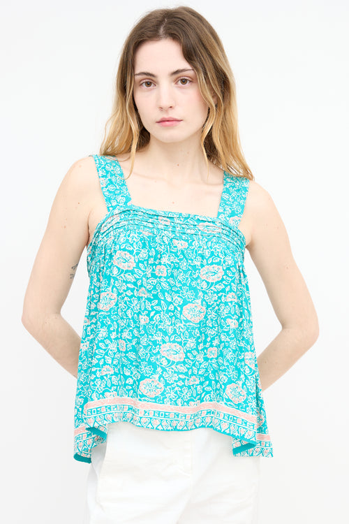 Natalie Martin Floral Silk Jasmine Top