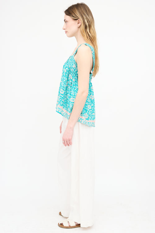 Natalie Martin Floral Silk Jasmine Top