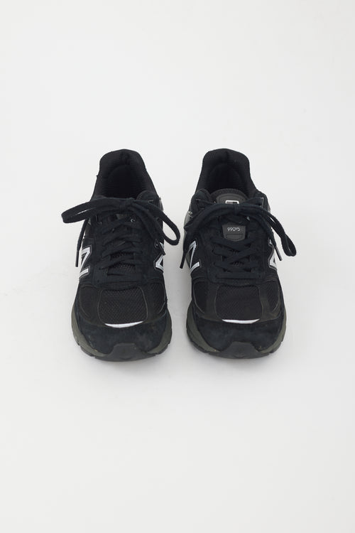 New Balance Black & Grey 990 Sneaker