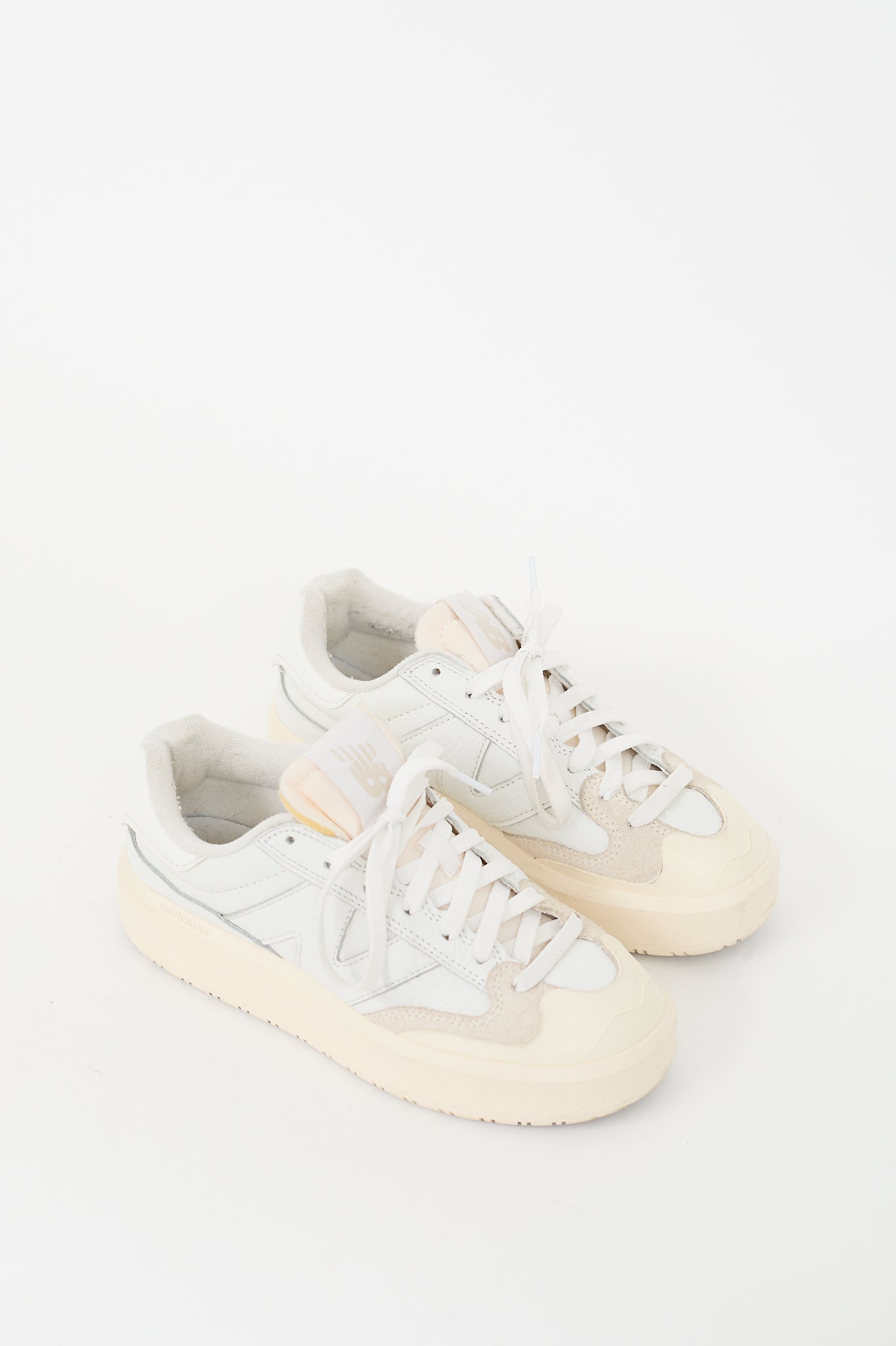 New Balance White & Beige CT302 Sneaker