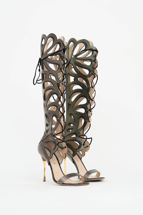 Nicholas Kirkwood Butterfly Cutout Sandal