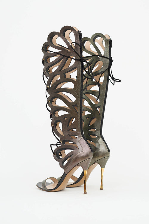 Nicholas Kirkwood Butterfly Cutout Sandal