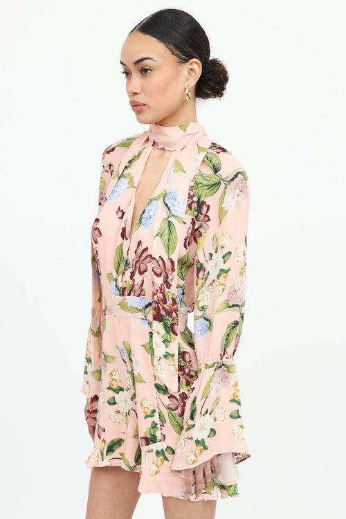 Floral Cutout Romper