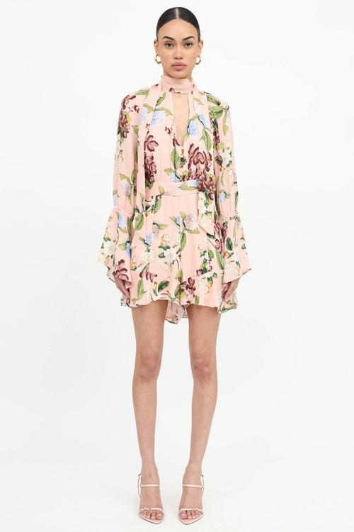 Floral Cutout Romper