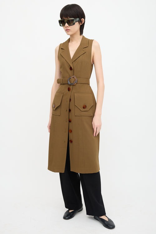Nicholas Silk Twill Button Up Dress