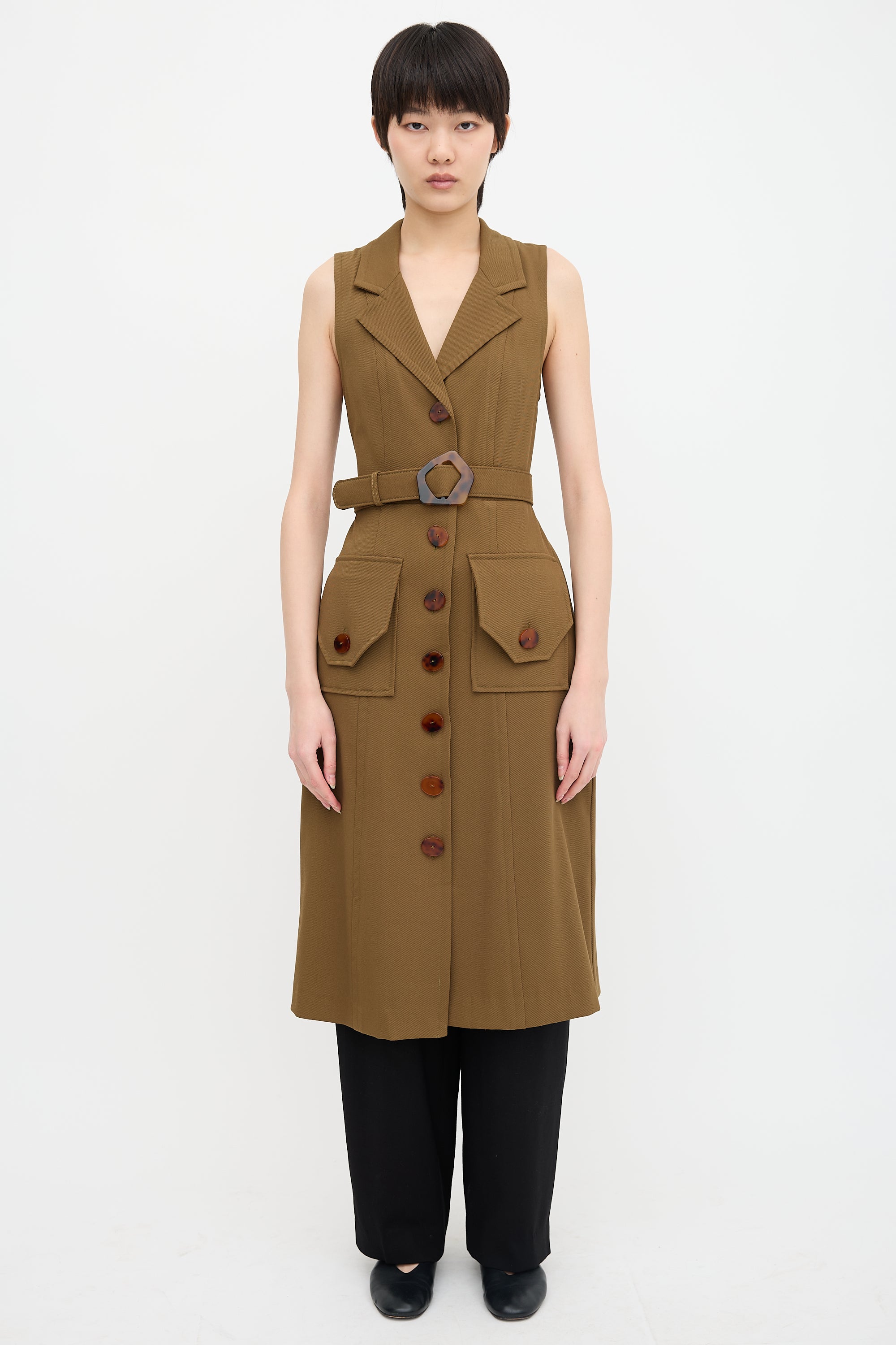 Nicholas Silk Twill Button Up Dress
