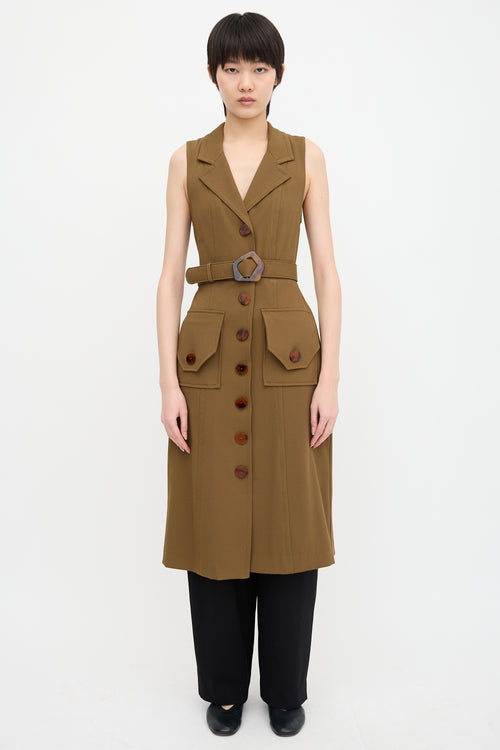 Nicholas Silk Twill Button Up Dress