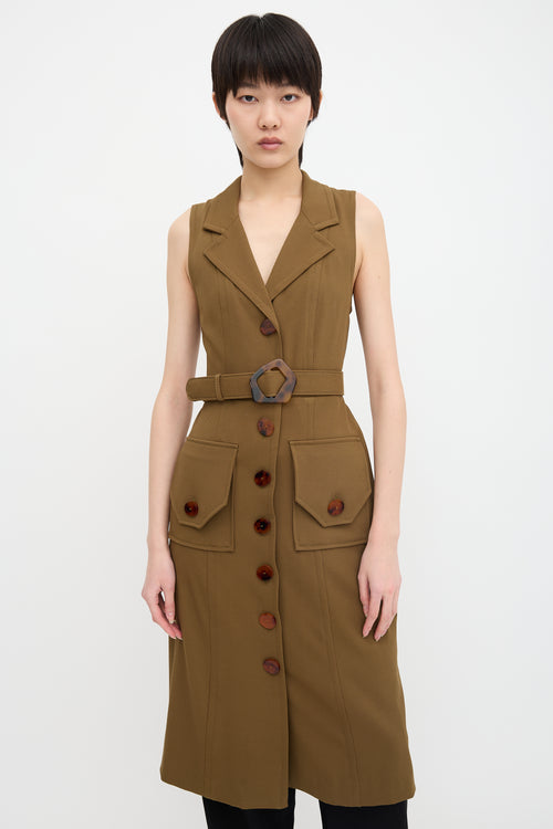 Nicholas Silk Twill Button Up Dress