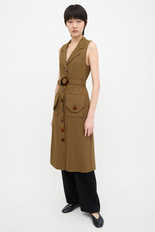 Nicholas Silk Twill Button Up Dress