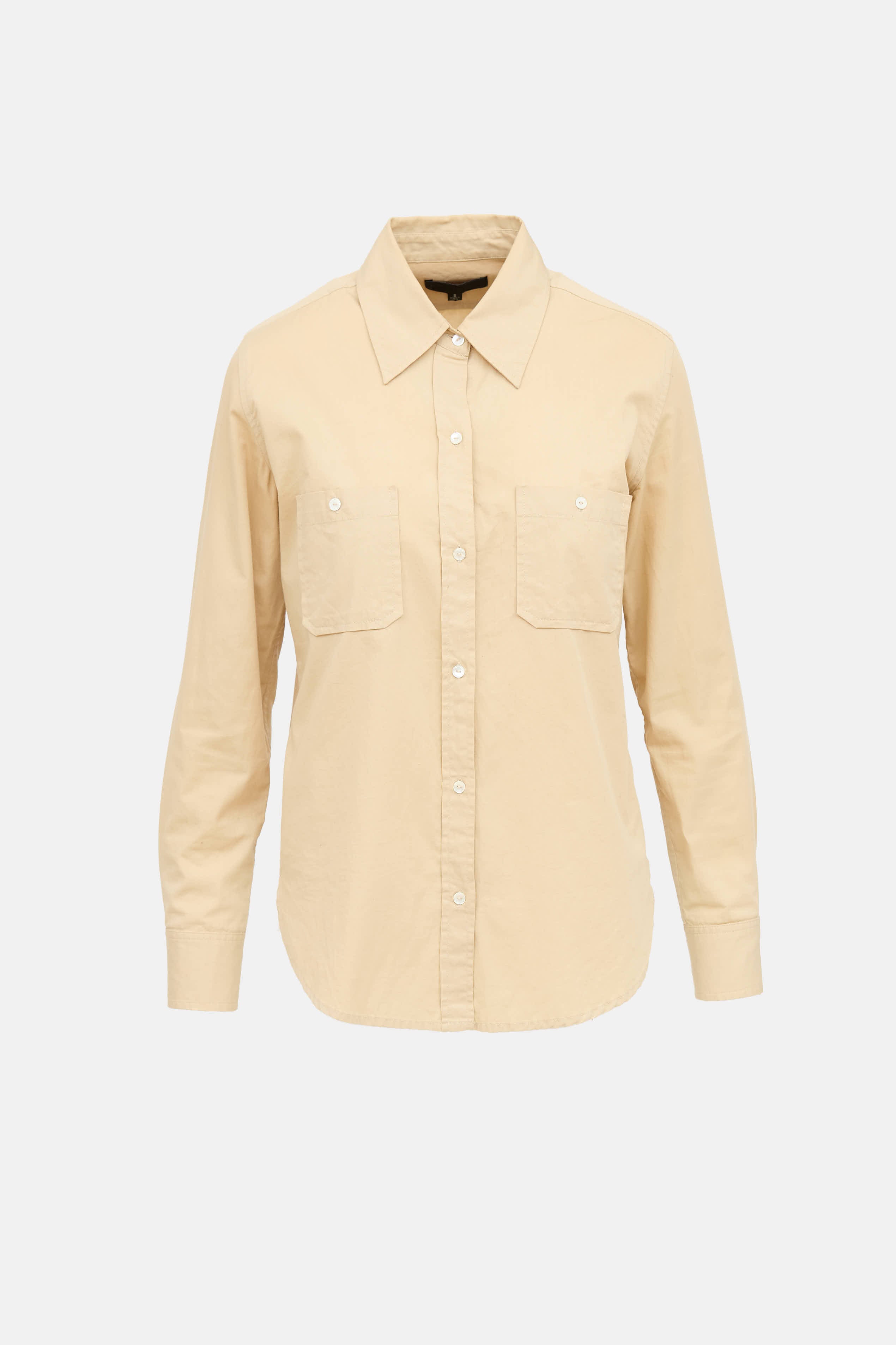 Nili Lotan Cotton Button Up Top