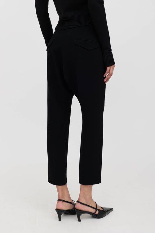 Nili Lotan Drop Seat Cropped Trouser