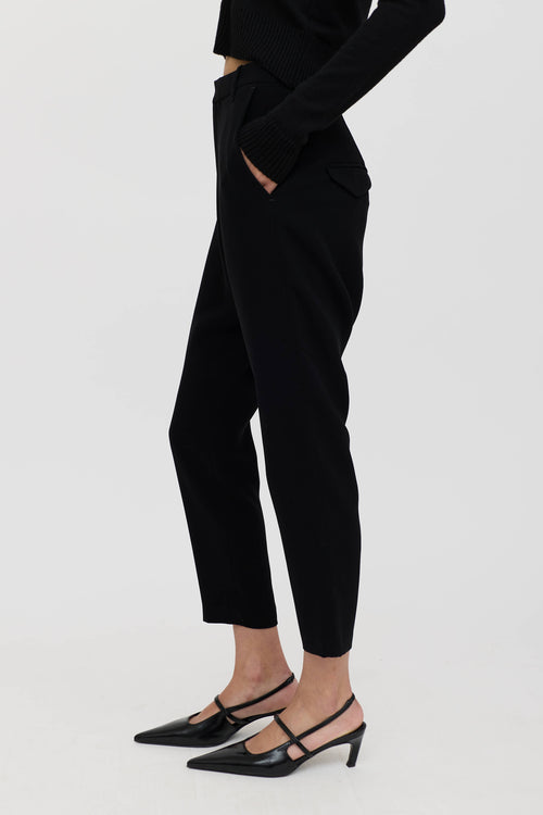Nili Lotan Drop Seat Cropped Trouser