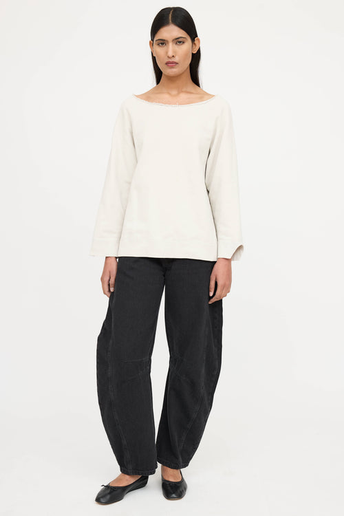 Nili Lotan Distressed Sweater