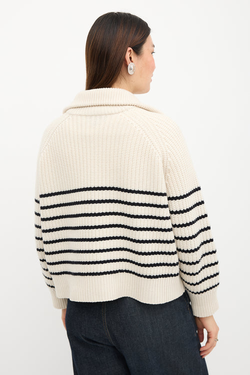 Nili Lotan Cashmere Striped Amelina Sweater