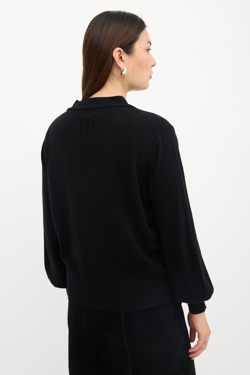 Nili Lotan Cashmere Tie Neck Sweater