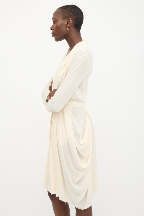 Nina Ricci Chiffon Button Up Dress