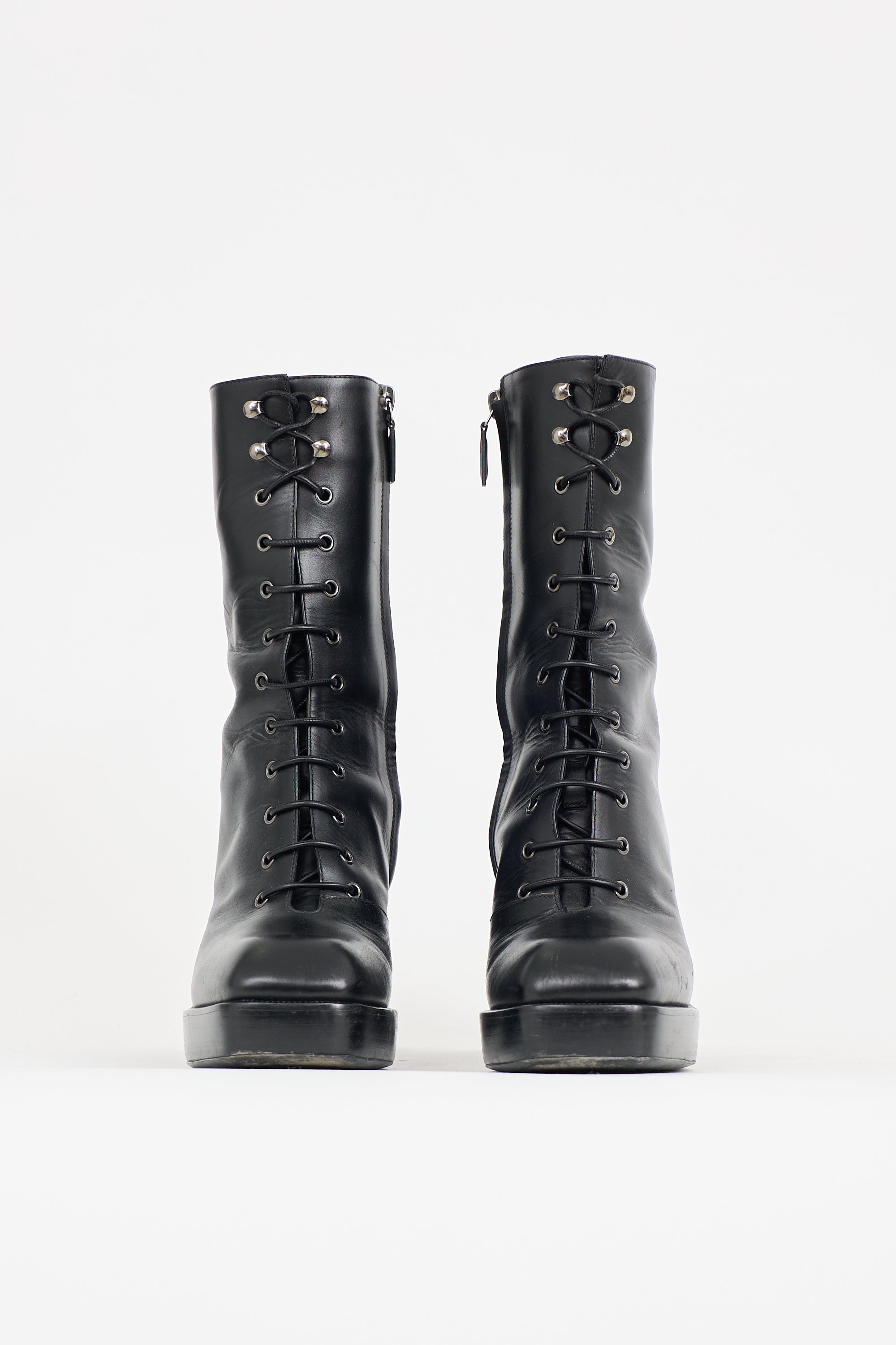 Nodaleto Leather Bulla Lace Up Boot