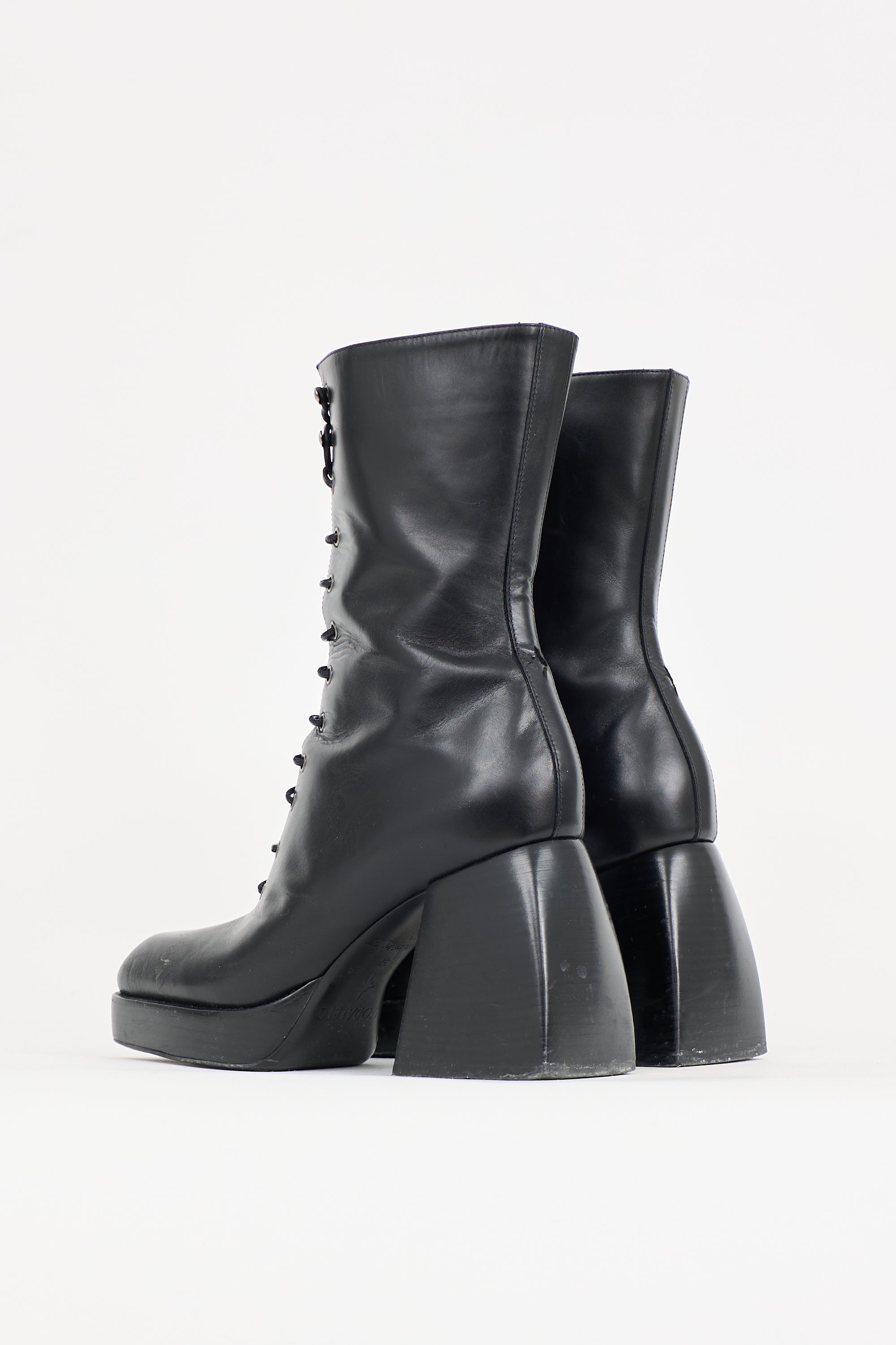 Nodaleto Leather Bulla Lace Up Boot