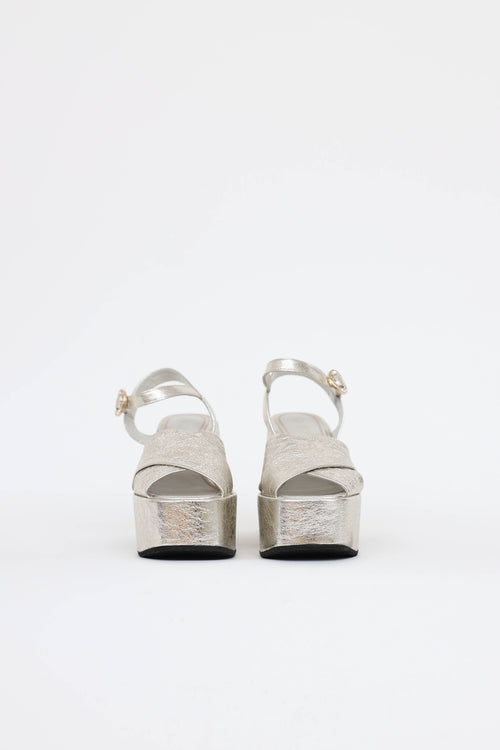Nodaleto Leather Platform Sandal