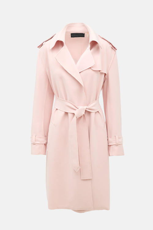 Norma Kamali Neoprene Trench Coat