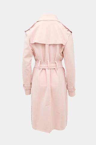 Norma Kamali Neoprene Trench Coat