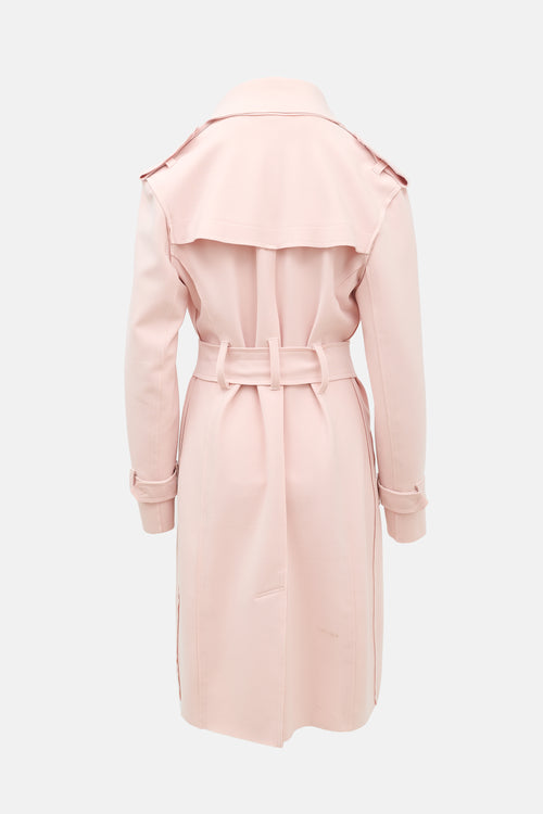 Norma Kamali Neoprene Trench Coat