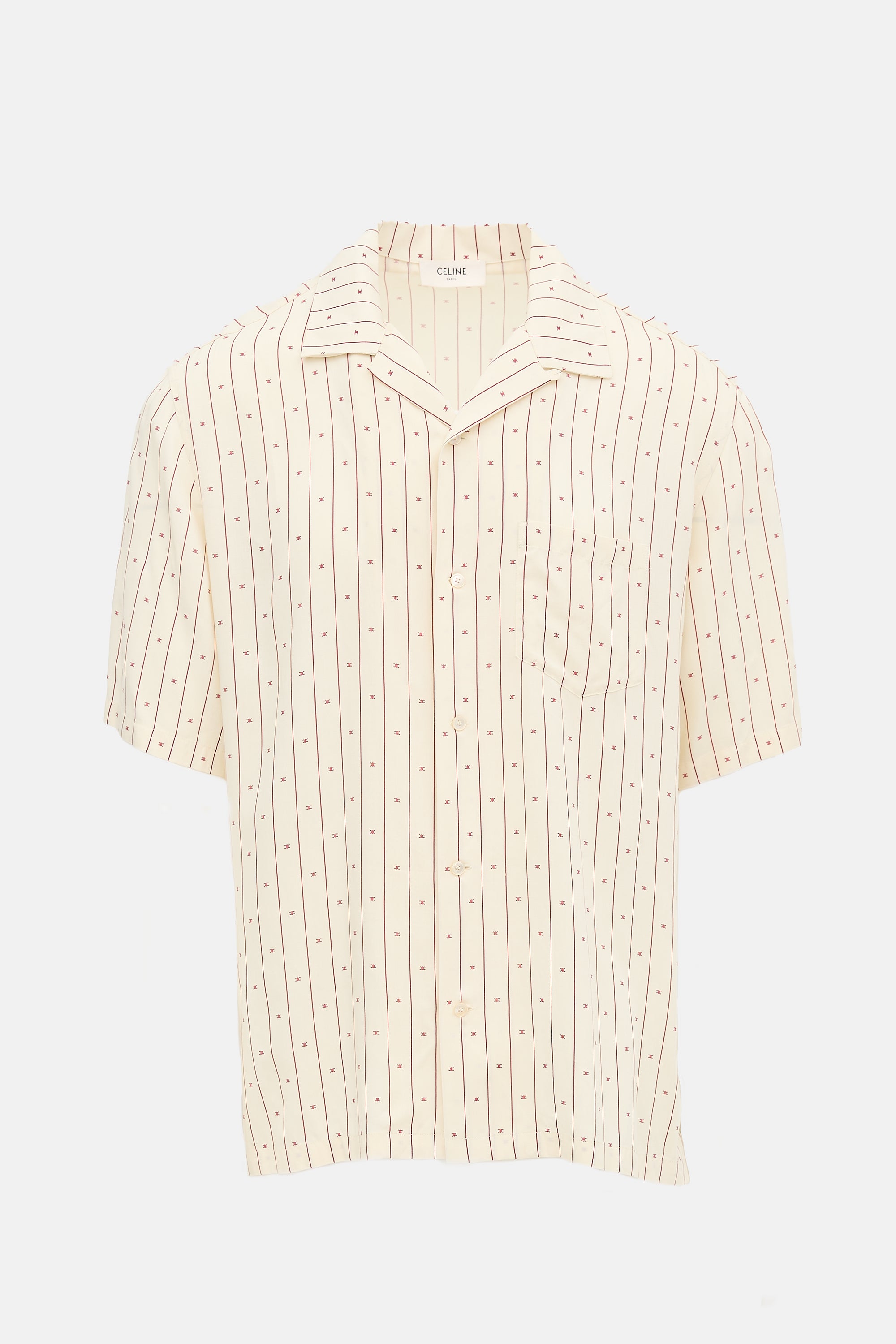 Celine Triomphe Camp Collar Shirt
