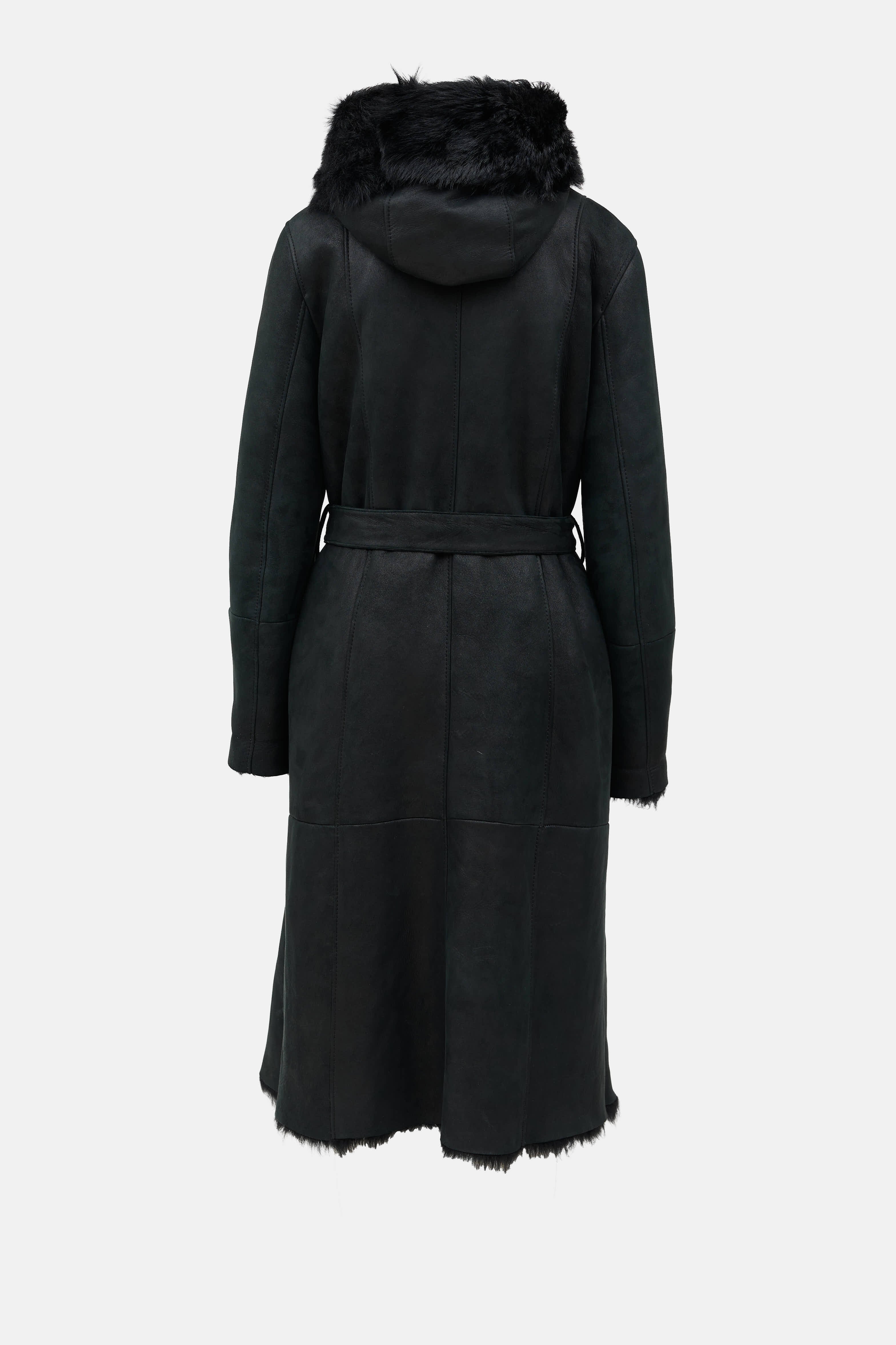 Christ Suede Shearling Coat